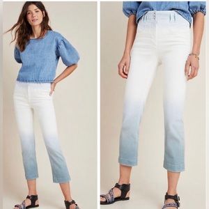 🌟HP🎉 Free People Ultra High-Rise Dip-Dyed Ankle Jeans-NWOT